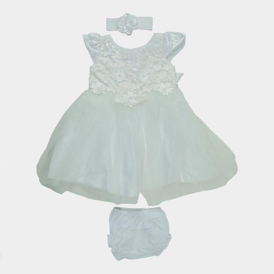 Infants' Minimalist Daily Wear Frock, White, large