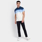 Men's Collared Half Sleeves T-Shirt , Mid Blue, small image number null