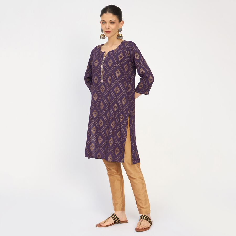 Ladies' Kurta, Purple, large image number null