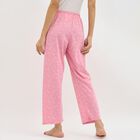 Women's Soft Pink Star Printed Full-Length Pyjama, Light Pink, small image number null