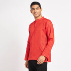 Printed Regular Kurta, Red, small image number null