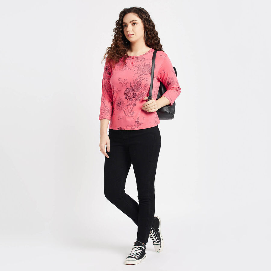 Cotton Regular Length Top, मूँगा (कोरल), large image number null