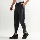 Unisex Charcoal Black Regular Fit Active Track Pants, Dark Grey, small image number null