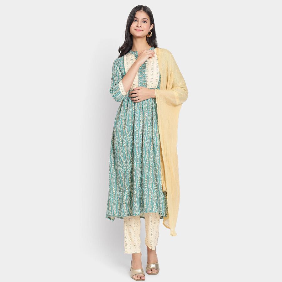 Ladies' Dupatta, Khaki, large image number null