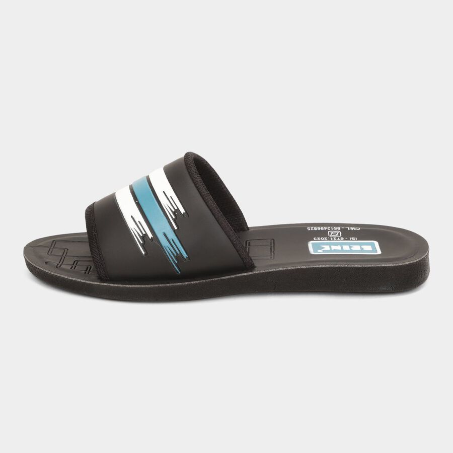 Mens Floater Sandals, Black, large image number null
