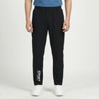 Men's Black Regular Fit Track Pants, Black, small