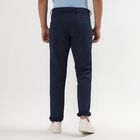 Men's Slim Fit Casual Trousers , Navy Blue, small image number null