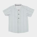 Infants Light Green Cotton Half Sleeve Classic Casual Shirt, Light Green, small