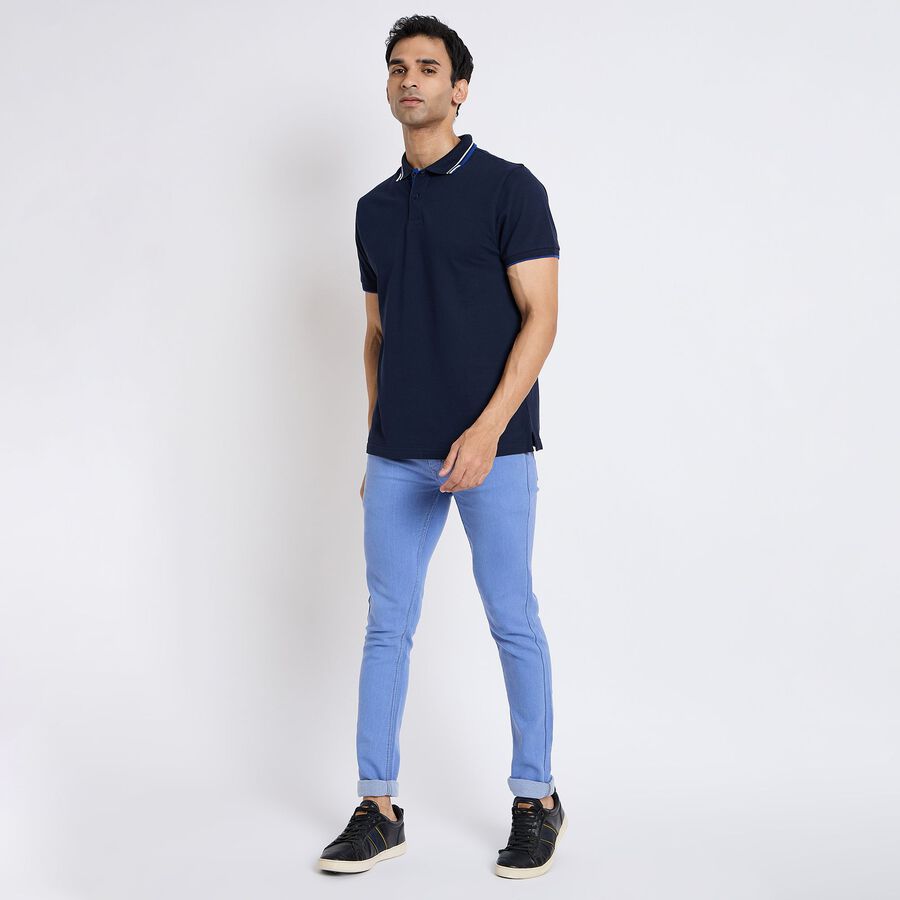 Men's Skinny Jeans, Light Blue, large image number null