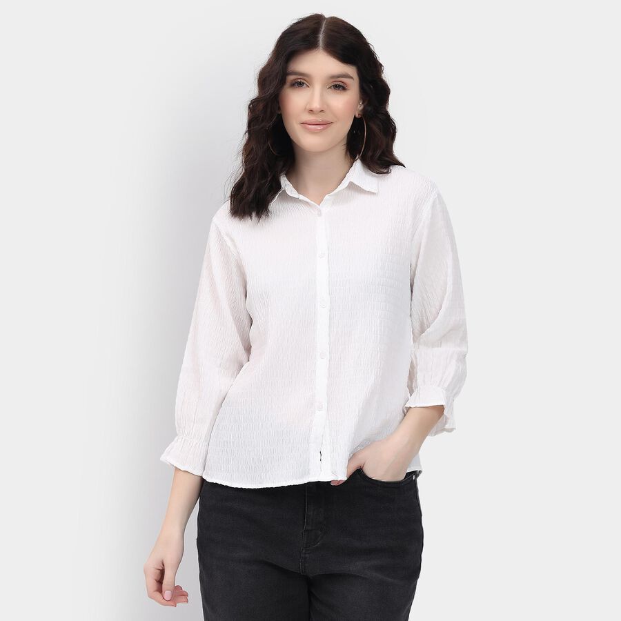 Ladies' Shirt , Off White, large
