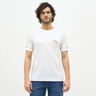 Men's Off White Crew Neck Athleisure Drifit T-Shirt, Off White, small