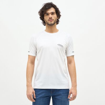 Men's Off White Crew Neck Athleisure Drifit T-Shirt
