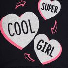 Girls' 100% Cotton Capri Set , नेवी ब्लू, small image number null