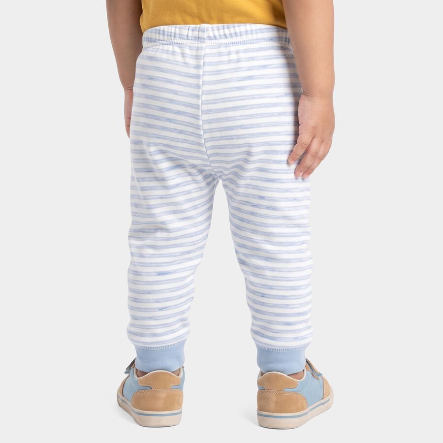 Infants' Light Blue Jogger Striped Pyjama, हल्का नीला, large