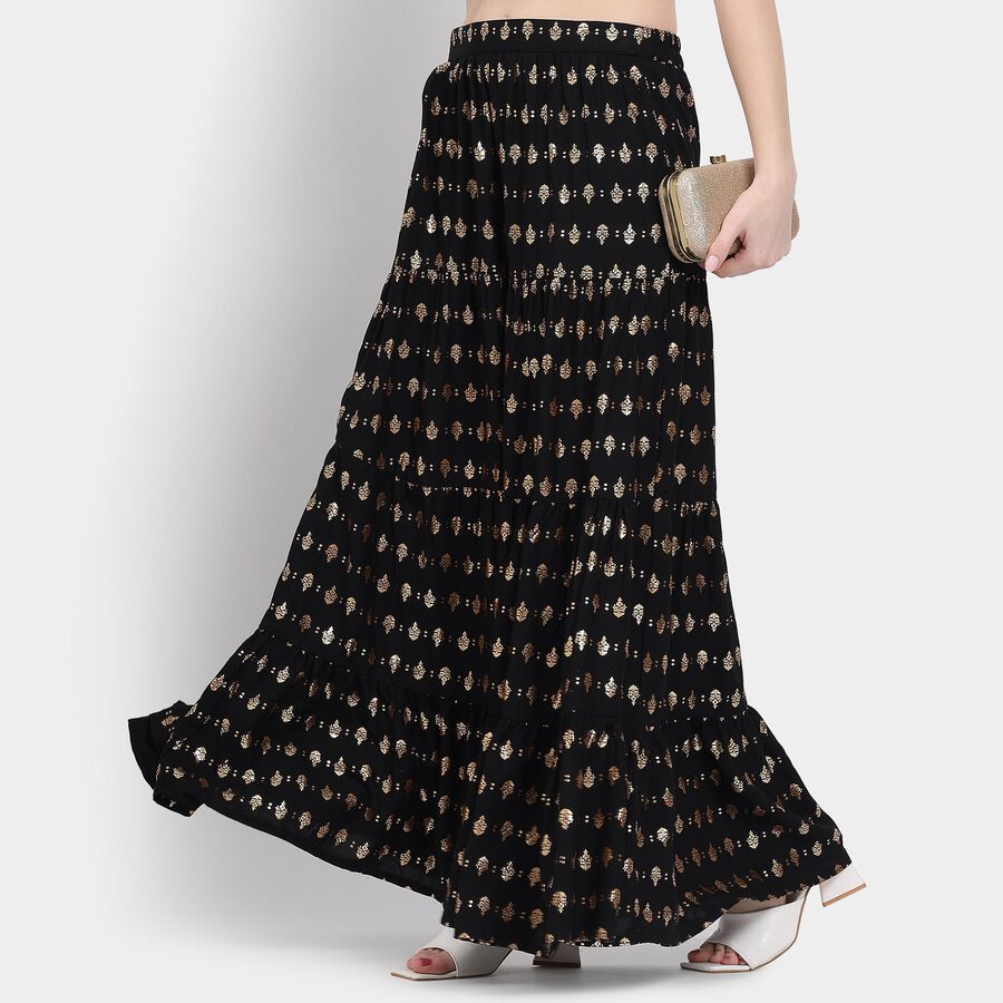 Ladies' Lehenga Skirt , Black, large image number null