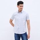 Men's Light Blue Cotton Regular Collar Casual Shirt, Light Blue, small image number null