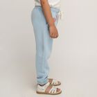 Girls' Light Sky Blue Butterfly Printed Elastic Waist Pyjama, हल्का नीला, small image number null