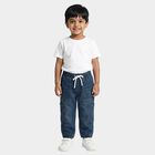 Boys Blue Jogger Fit Utility Pocket Jeans, मध्यम नीला, small