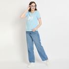 Ladies' Round Neck T-Shirt , हल्का नीला, small image number null