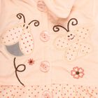 Infants Peach Collared Casual Style Jump Suit, Peach, small image number null