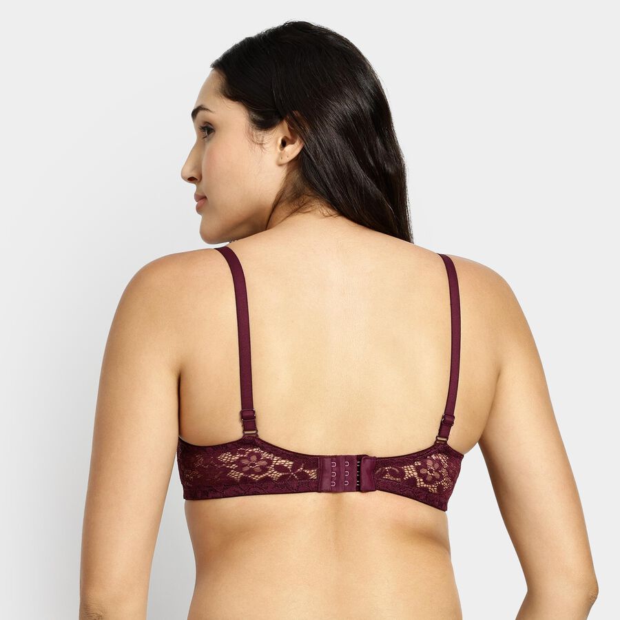 Ladies' Padded Bra, Wine, large image number null
