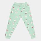 Girls Printed Pyjama, Light Green, small image number null