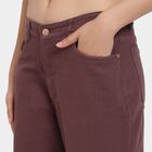 Ladies' 100% Cotton Jeans, मरून, small image number null