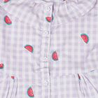 Girls' Lilac Cotton Blend Sleeveless A-Line Frock, Lilac, small