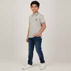 Boys' Half Sleeves T-Shirt, Light Grey, small image number null