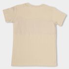Boys' 100% Cotton Half Sleeves T-Shirt , Beige, small image number null