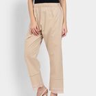 Ladies' 100% Cotton Palazzos , गहरा पीला, small image number null