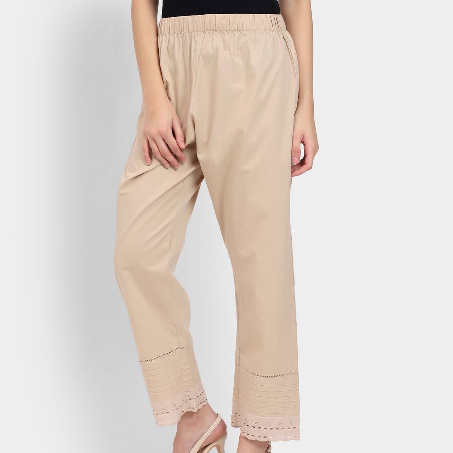 Ladies' 100% Cotton Palazzos , गहरा पीला, large image number null