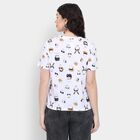 Ladies' Round Neck T-Shirt , White, small
