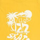 Boys Bright Yellow Round Neck Casual T-Shirt, Yellow, small image number null