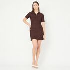 Ladies' Dress, Brown, small