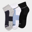 Men's Socks (Pack of 3), चारकोल, small