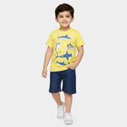 Boys' Woven Baba Suit, पीला, small