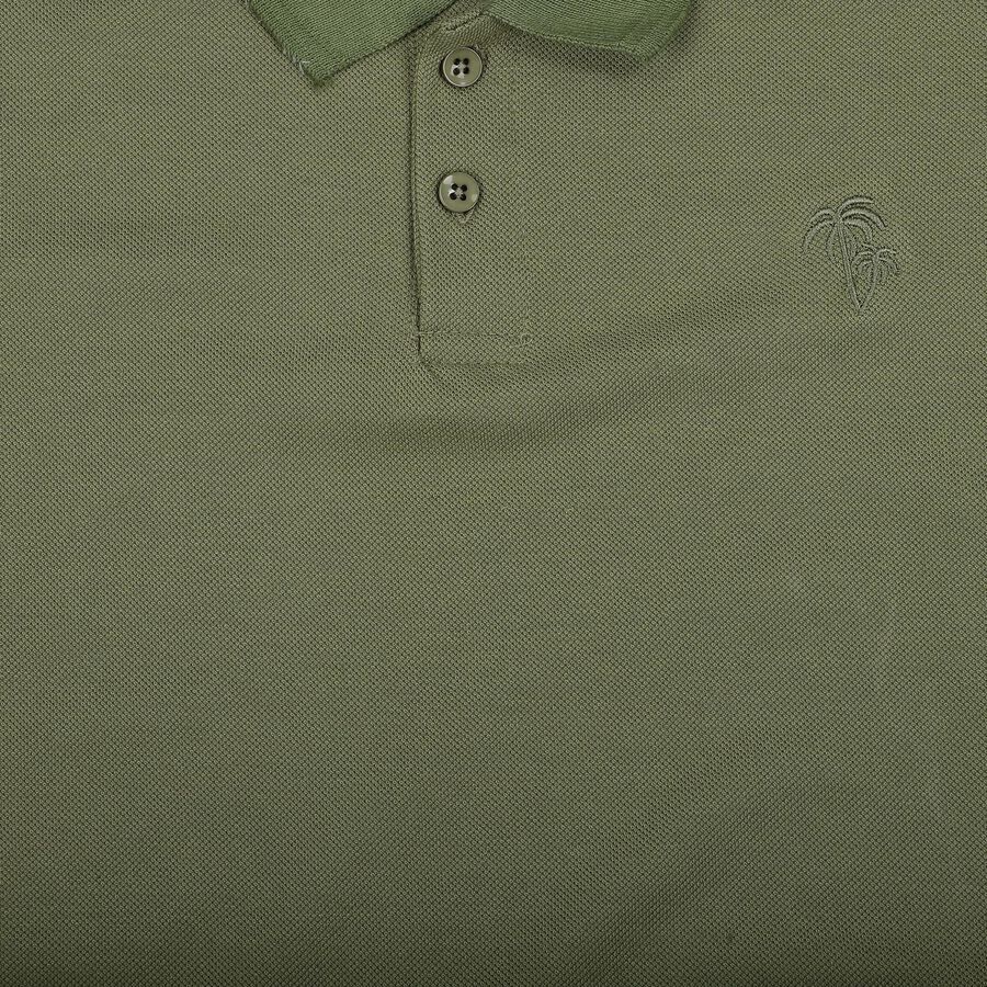 Boys Olive Round Neck Casual Half Sleeve T-Shirt, ओलिव, large