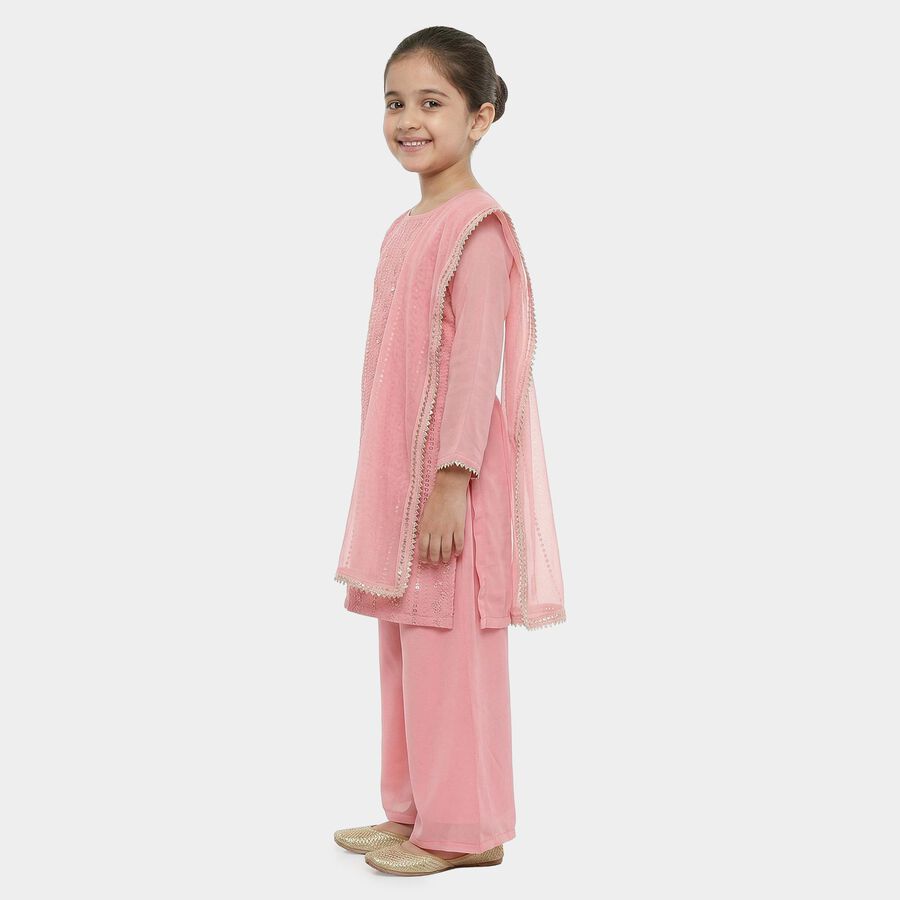 Girls Light Pink Fusion Set, हल्का गुलाबी, large