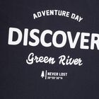 Boys' Navy Blue Round Neck Casual T-Shirt, नेवी ब्लू, small image number null
