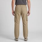 Men's Beige Slim Fit Cargo Trousers, गहरा पीला, small