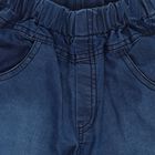 Boys' Light Blue Cotton Round Neck Printed Baba Suit, Light Blue, small image number null