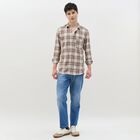 Men's Muted Brown Cotton Classic Casual Shirt, भूरा, small image number null