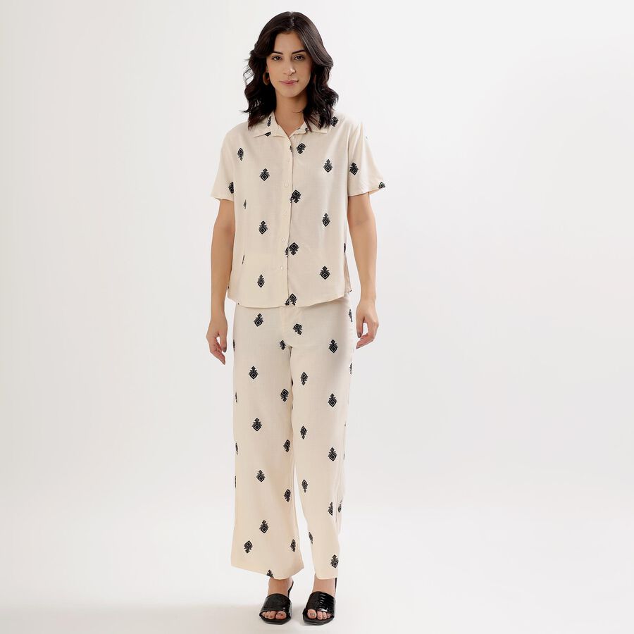 Ladies' Co-ord set , Off White, large