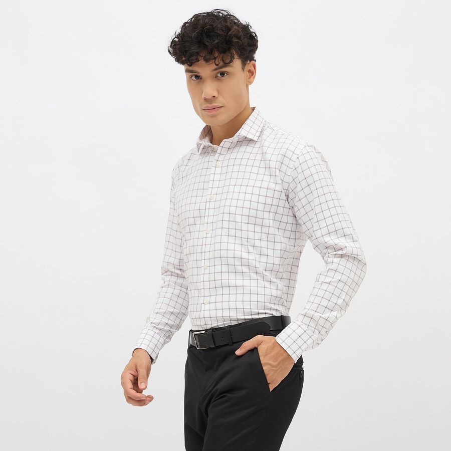 Men's Formal Shirt, काला, large image number null
