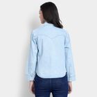Ladies' 100% Cotton Shirt , हल्का नीला, small image number null