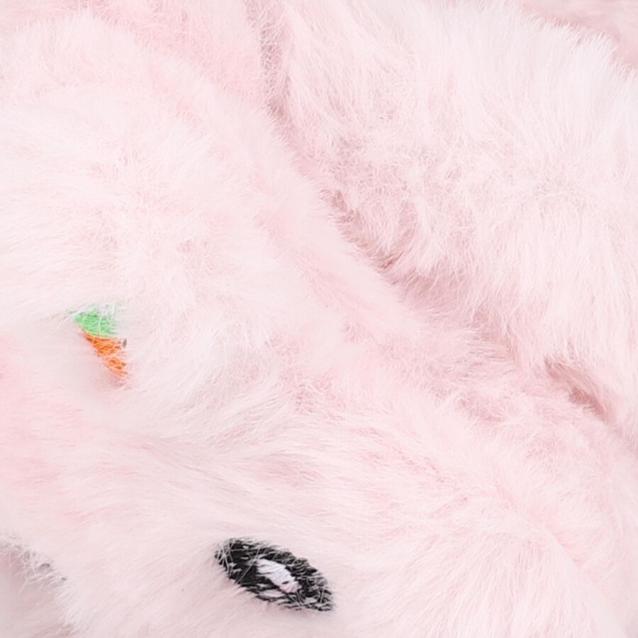 Girls' Soft Baby Pink Animal Face Fluffy Earmuffs, Assorted, large image number null