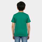 Boys' Half Sleeves T-Shirt, Dark Green, small