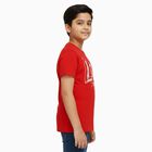 Boys' Half Sleeves T-Shirt, लाल, small image number null