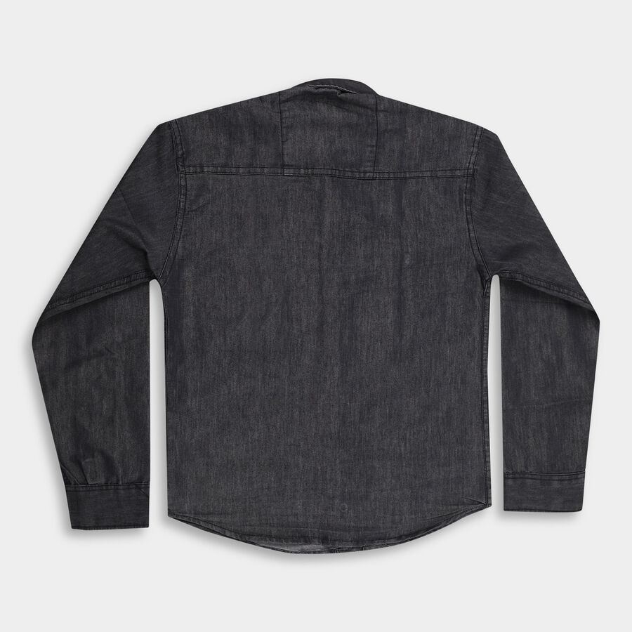 Boy's Casual Shirt, Black, large image number null